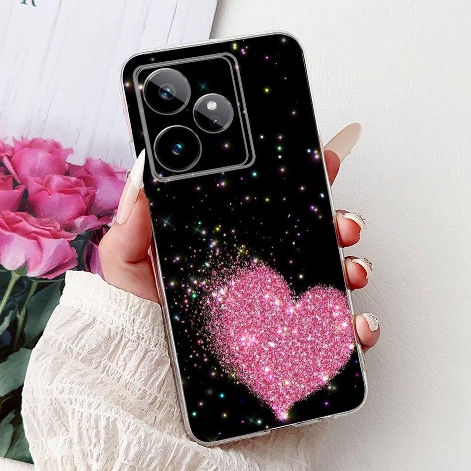 Чехол для Realme GT 7 7T 2025 Популярный Цветок Мягкий Прозрачный Силикон ТПУ Защитная Крышка Для Realme GT7 Pro RMX5011 Чехол-Ракушка для Телефона