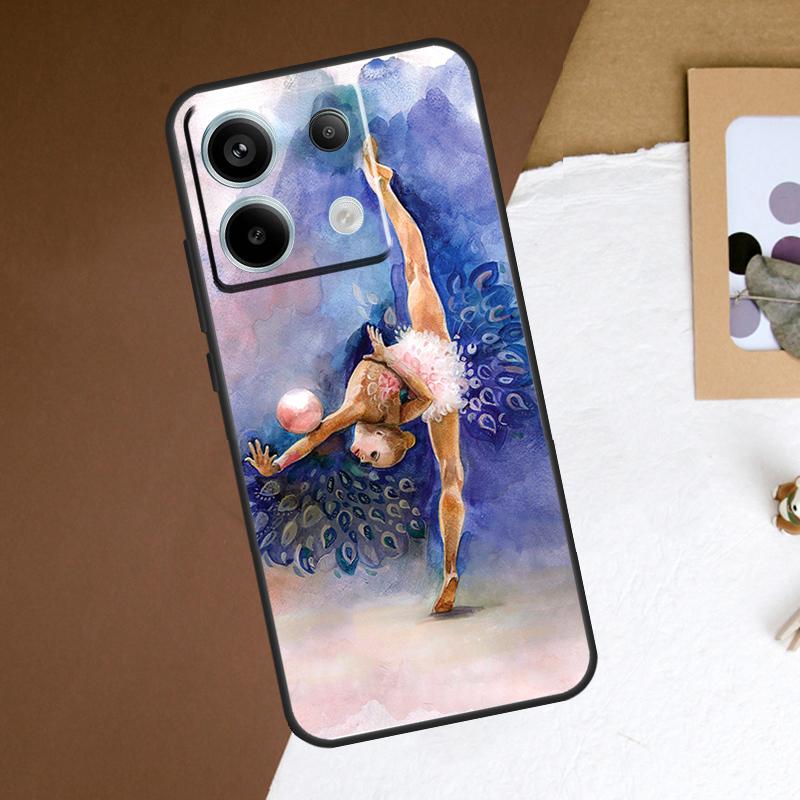 Чехол-картина маслом 'Гимнастика' для Xiaomi Redmi Note 13 12 11 14 Pro 11S 12S Redmi 15 13 10 10C 12C 13C 14C 15C
