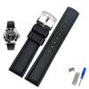 Classic Fluororubber Watch Band  For Omega Rolex Water Ghost King Seiko Waterproof Silicone Watch Strap 19mm 20mm 21mm 22mm