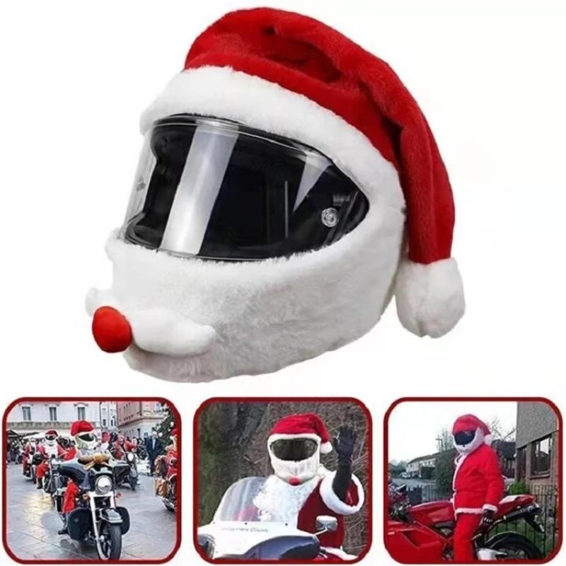 Christmas Creative Plush Helmet Cover For Men Helmet Protector Eye-Catching