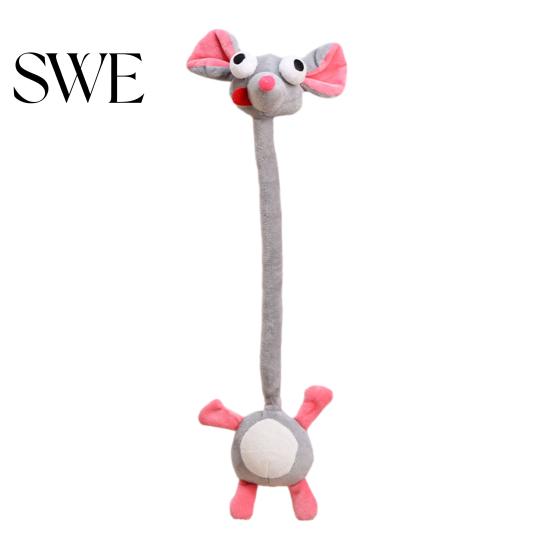 Cute Animal Plush Toy Long Neck Keychain Monkey Tiger Chick Doll for Bags Backpacks Big-Eye Design Funny Stress Relief Birthday Gift Kids Adults