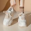 Platform Dad Shoes Women's New Summer Mesh Breathable Little White Shoes Casual Sports Small Height Increase Women's Shoes
