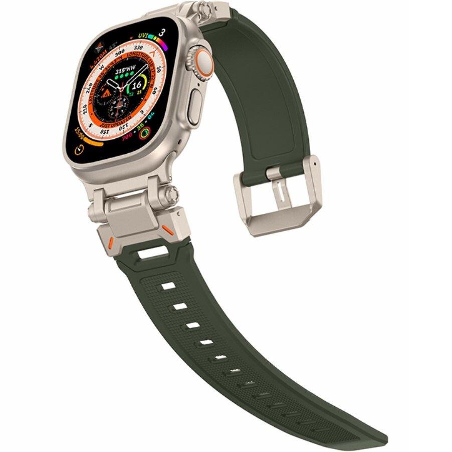 ERBORD ProTech Strap for Apple Watch 1/2/3/4/5/6/7/8/9/10/11/SE Ultra 1/2/3 42/44/45/46/49mm, Green