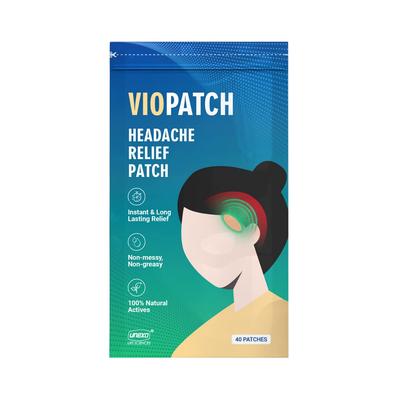 Пластыри для снятия головной боли (40 шт), Headache Relief Patch (40 pcs), Viopatch