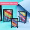 Colorful 3D Mold Develops Toy Safe Fun Plastic Handprint Color Recognition Creativity Hand Model for Kids