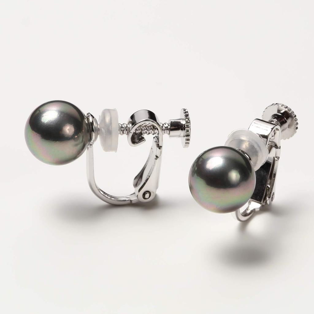By Yumi Pearl Large Suitable for Ceremonial Made In Japan [Produced Katsura] Earrings, 8mm, Ladies, Popular, Large, Occasions, Long-term Wear,