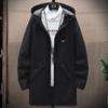 Zipper Jacket Men's Pilot Hooded Jacket Spring and Autumn Baseball Uniform Tide Card Loose Pullover Front Pocket Coat