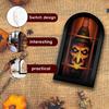 Yousheng Hologram Ghost Mirror Spooky Halloween Decoration with LED Lights Gothic Light-up Witch Mirror with Creepy Eyes for Home Halloween Parties
