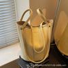 Large-capacity Fashionable Portable Bucket Bag Women's 2025 New Simple Temperament Tote Bun Mother and Child Bag Crossbody Bag