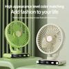 Desktop Desk Fan, Adjustable Up and Down Wind Angle,USB Fan,Hanging and Standing Fan,Built In Battery, Portable for Camping Outdoor,Washable Fan Cover