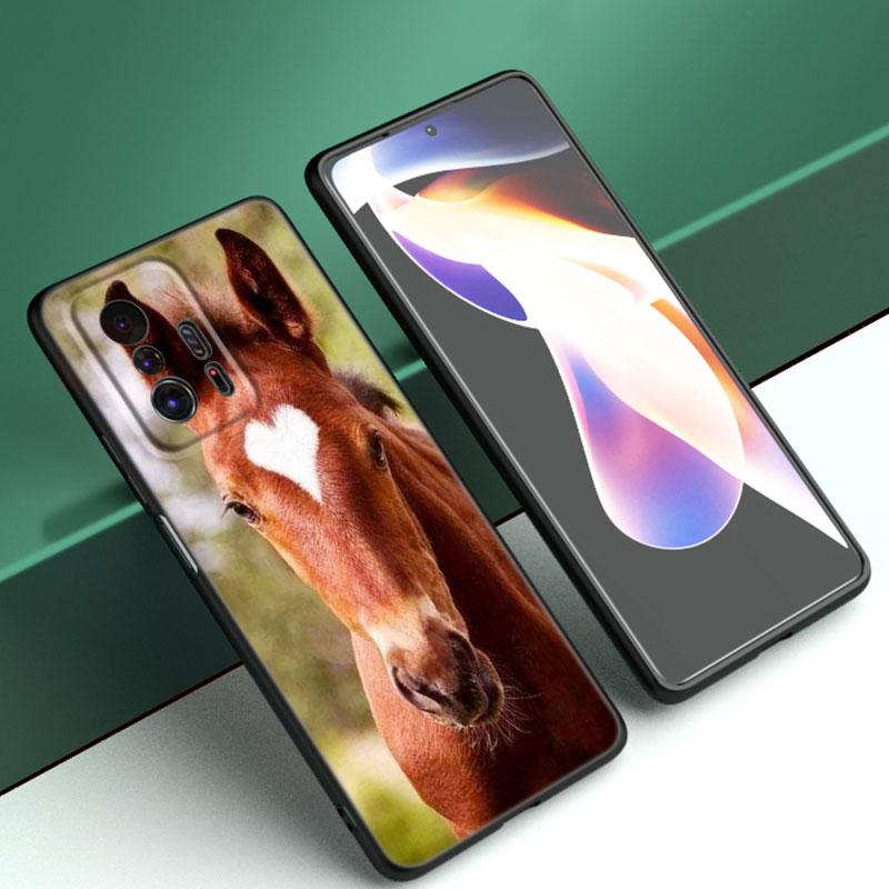 Чехол для телефона с бегущей лошадью для Xiaomi Mi A2 8 9 SE Note 10 10T 11 12 Lite 9T 11T 12S 12T Pro A3 6X 12X, мягкий черный чехол из ТПУ