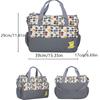 Fashionable Mummy Bag Five Piece Set Multifunctional Large Capacity Diaper Bag Portable One Shoulder Oblique Straddle Mummy Bag