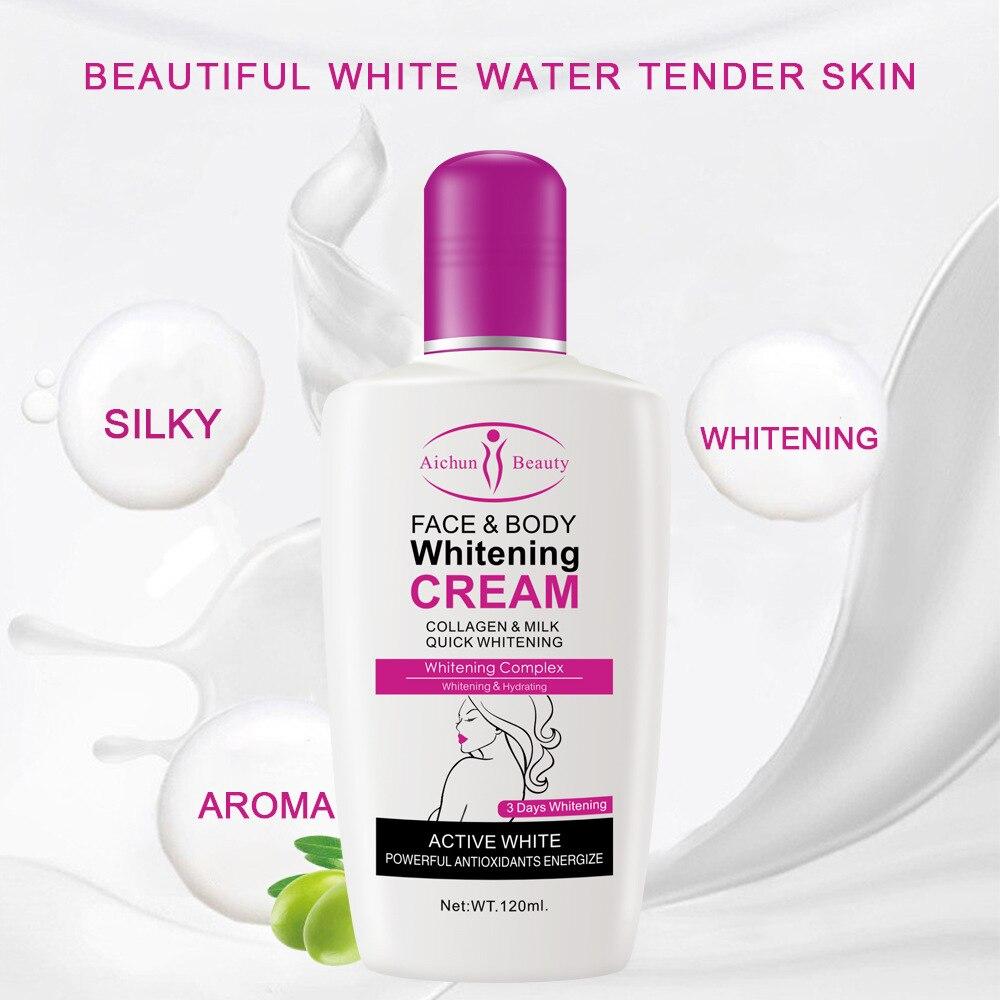 Aichun Collagen Milk Bleaching Face Body Cream Whitening Cream Skin Whitening Moisturizing Body Lotion Skin Lightening Cream Body Care