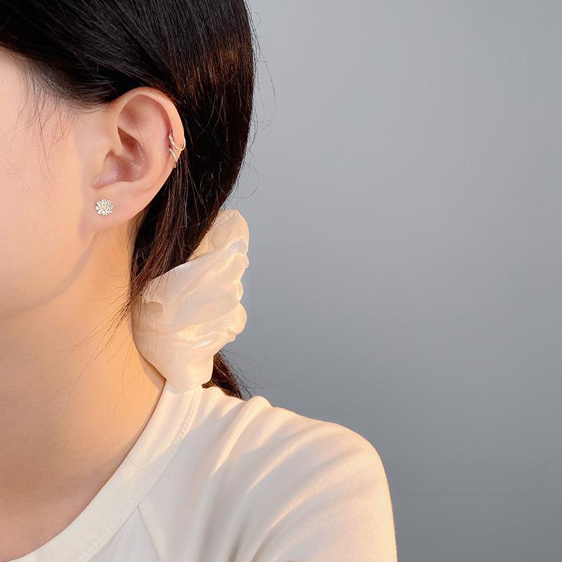 Персонализированные серьги-цветы для женщин с проколотыми ушами и новые антиаллергенные украшения для ушей