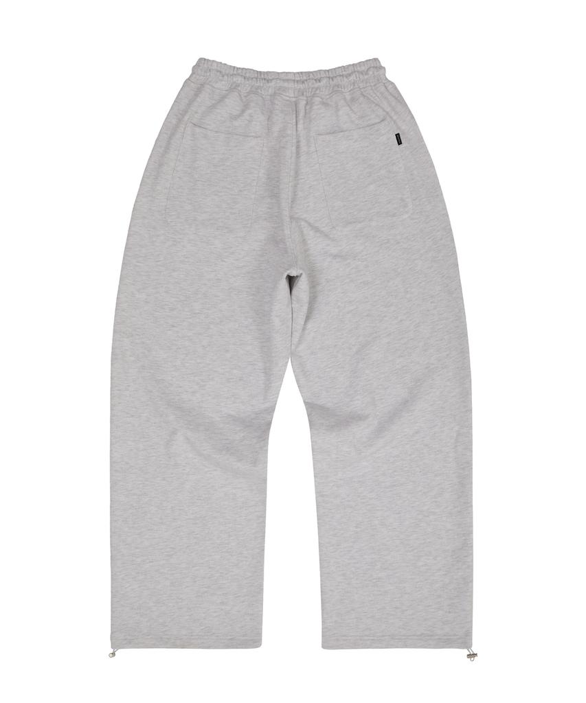 WAIKEI Logo Embroidered Sweatpants Melange White