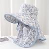 Солнцезащитная шляпа для летней тени от ультрафиолетовых лучей на открытом воздухе, солнцезащитная маска для работы, ветрозащитная шляпа для езды на велосипеде