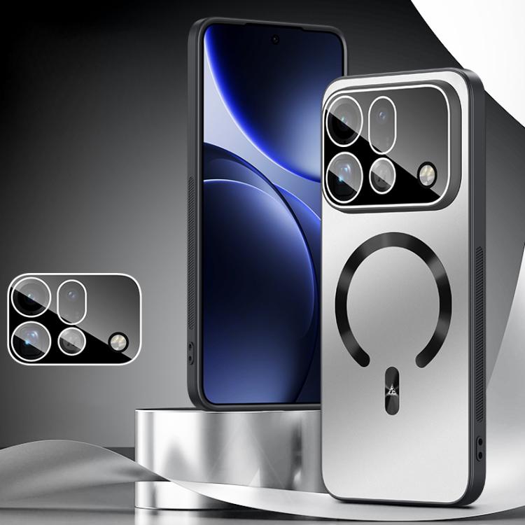 Ice‑Style Magnetic Explosion‑Proof Lens Film Integrated PC Shockproof Phone Case For OPPO Reno16 Pro 5G Global