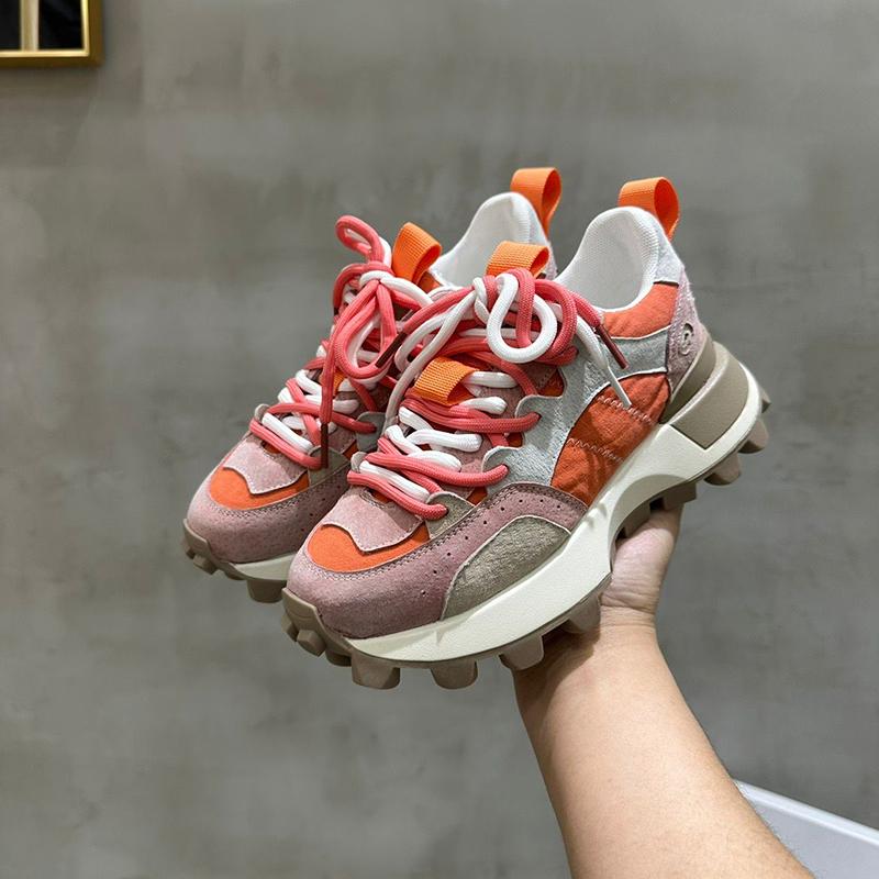 Женская повседневная обувь на толстой подошве, обувь на платформе, массивные кроссовки, трендовые папины кроссовки, спортивная обувь для ходьбы