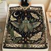 1Pc Butterfly Chicken Vintage Art Print Flannel Blanket High Quality Warm Comfortable Cover for All Seasons Perfect for Gifts Home Decor