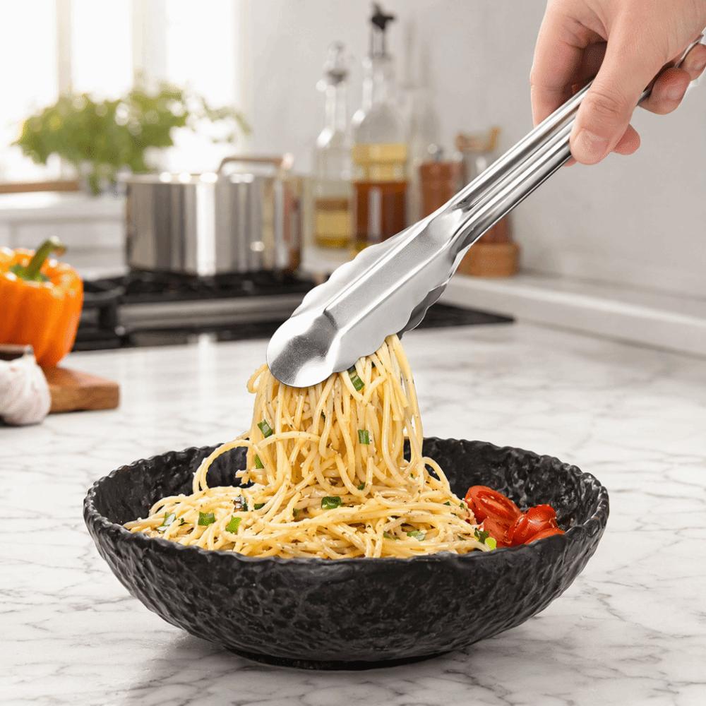 Polished Finish Stainless Steel Tongs Stainless Steel Kitchen Food Clip Serving Tong Steak Serving