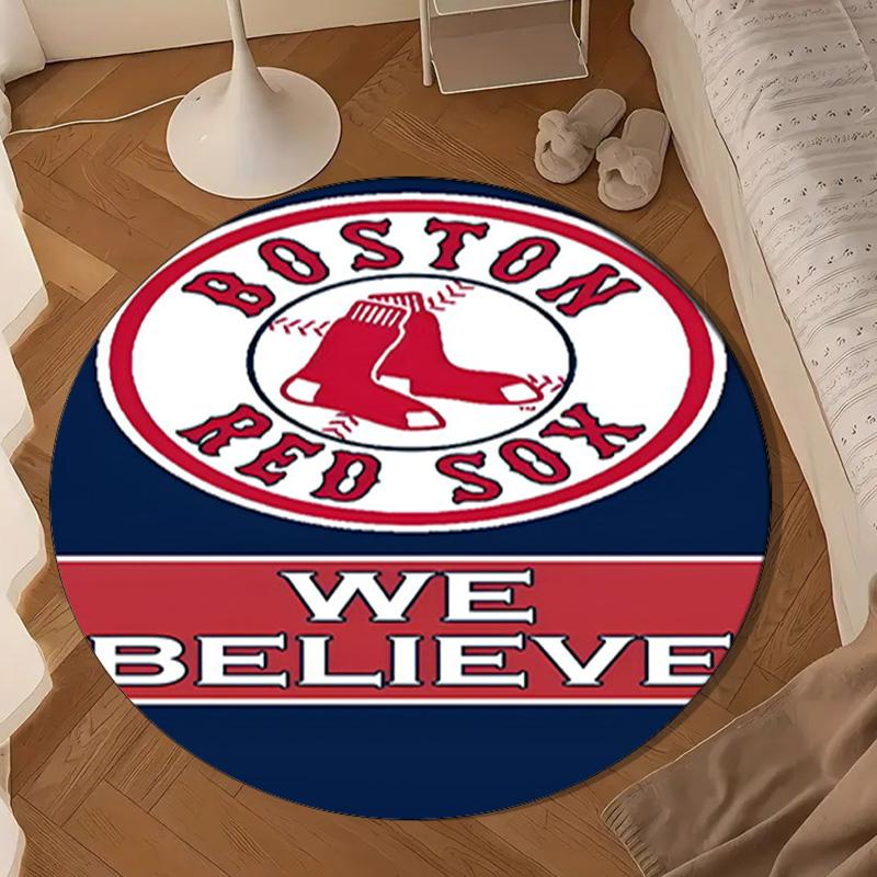 Boston Sox hockey Round Rug for Livingroom,Bedroom, Palyroom, Chair Rug, Area rug, Circle Carpet, Large Size Decor Fan Christmas gift
