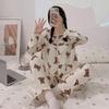 Весна и осень женские пижамы в корейском стиле принцессы домашняя одежда костюм тонкий срез пижамы для девочек-студенток домашняя одежда
