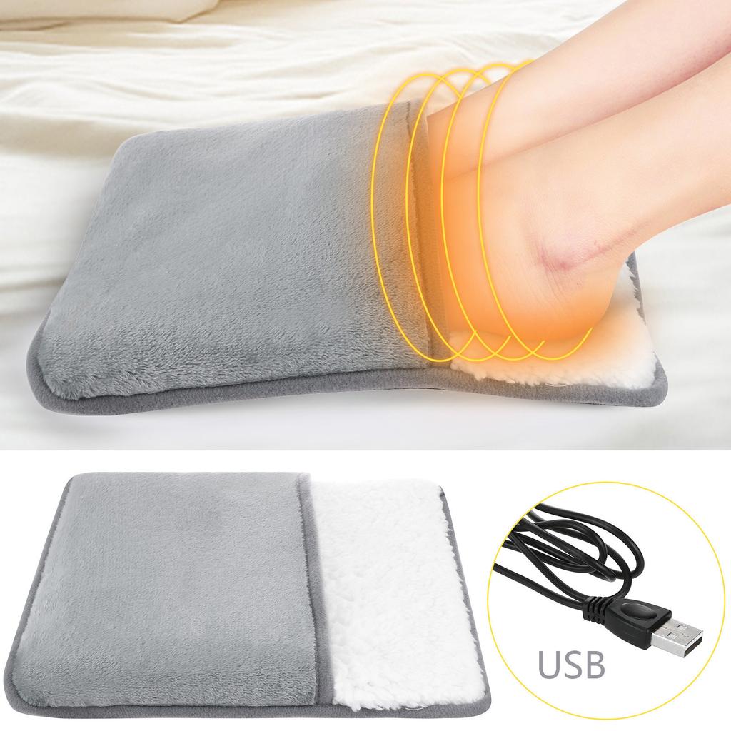 Washable USB Electric Heating Pad Feet Warm Slippers Winter Hand/Foot Warmer For Pregnant Women And Elderly People