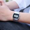 Casio Серия Часов - Квадратные Модные Классические Ретро Маленькие Квадратные Часы ЖК-дисплей Водонепроницаемые Кварцевый Механизм Ремешок из Нержавеющей Стали A168WG-9W&A159WA-N1