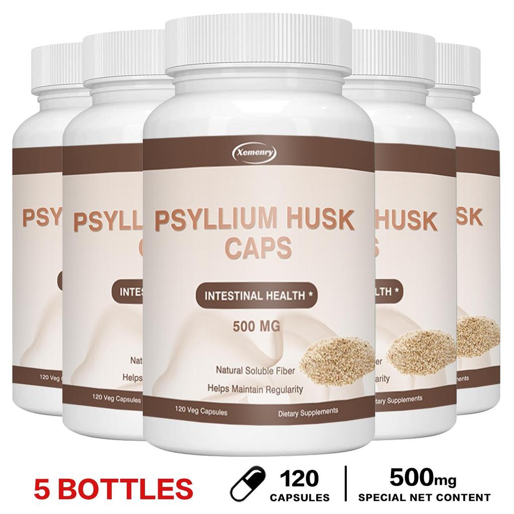 XEMENRY - Psyllium Husk Capsules - 500mg - Gut Health