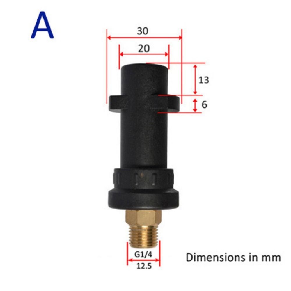 Foam Generator Snow Foam Pressure Washer Spray Torch Nozzle External Thread Adapter Quick Connector