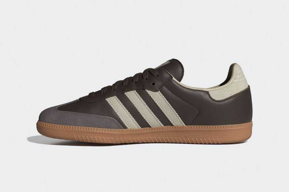 ID1481 adidas Originals Samba OG Коричневый Putty Grey Золотой Металлик (Мужской)