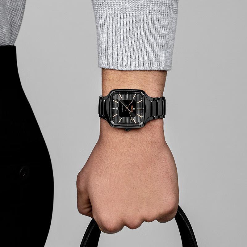 RADO радар серия true self автоматический механический механизм плазменная керамика механика простой мужские часы Швейцарские часы серый циферблат R27077102