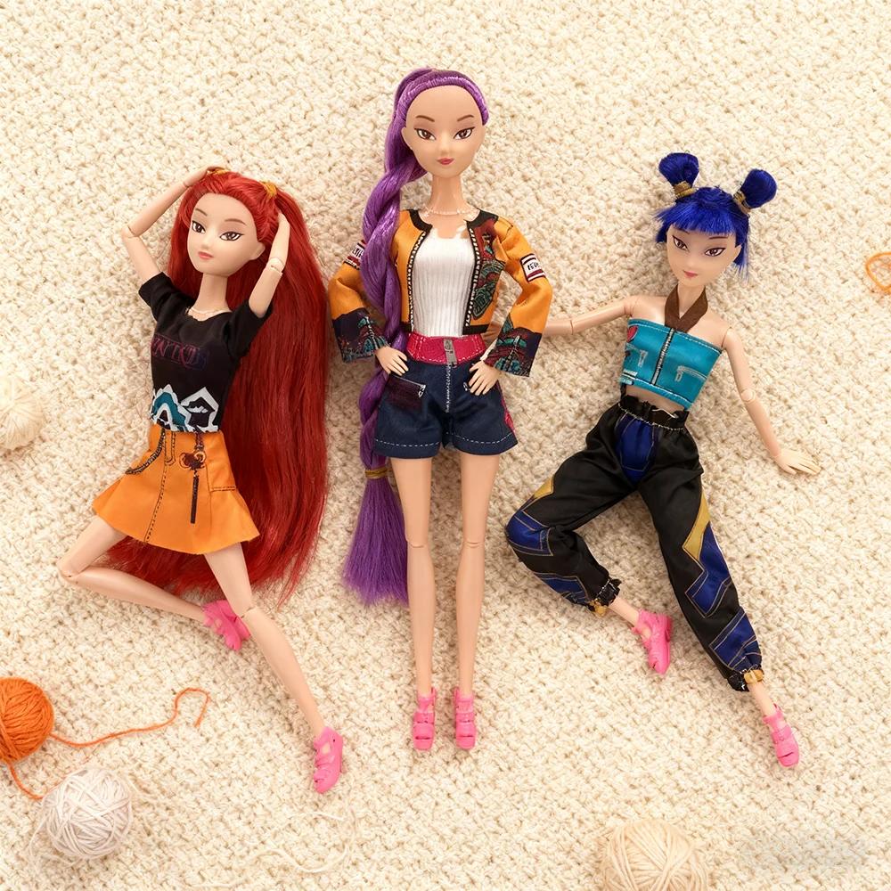 Kpop Demon Hunters Figure - Rumi & Zoi Vinyl Doll with Mask, Trendy Anime Themed Gift for Christmas Birthday