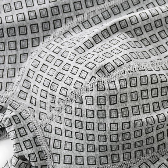 Мужское нижнее белье боксеры Эластичный дизайн с высокой посадкой Клетчатый принт U-выпуклые шорты трусы Свободного кроя Трусики Для повседневной носки