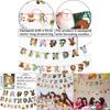 Jungle Animal Theme Birthday Banner For Kids Parties Colorful Festive Decorations