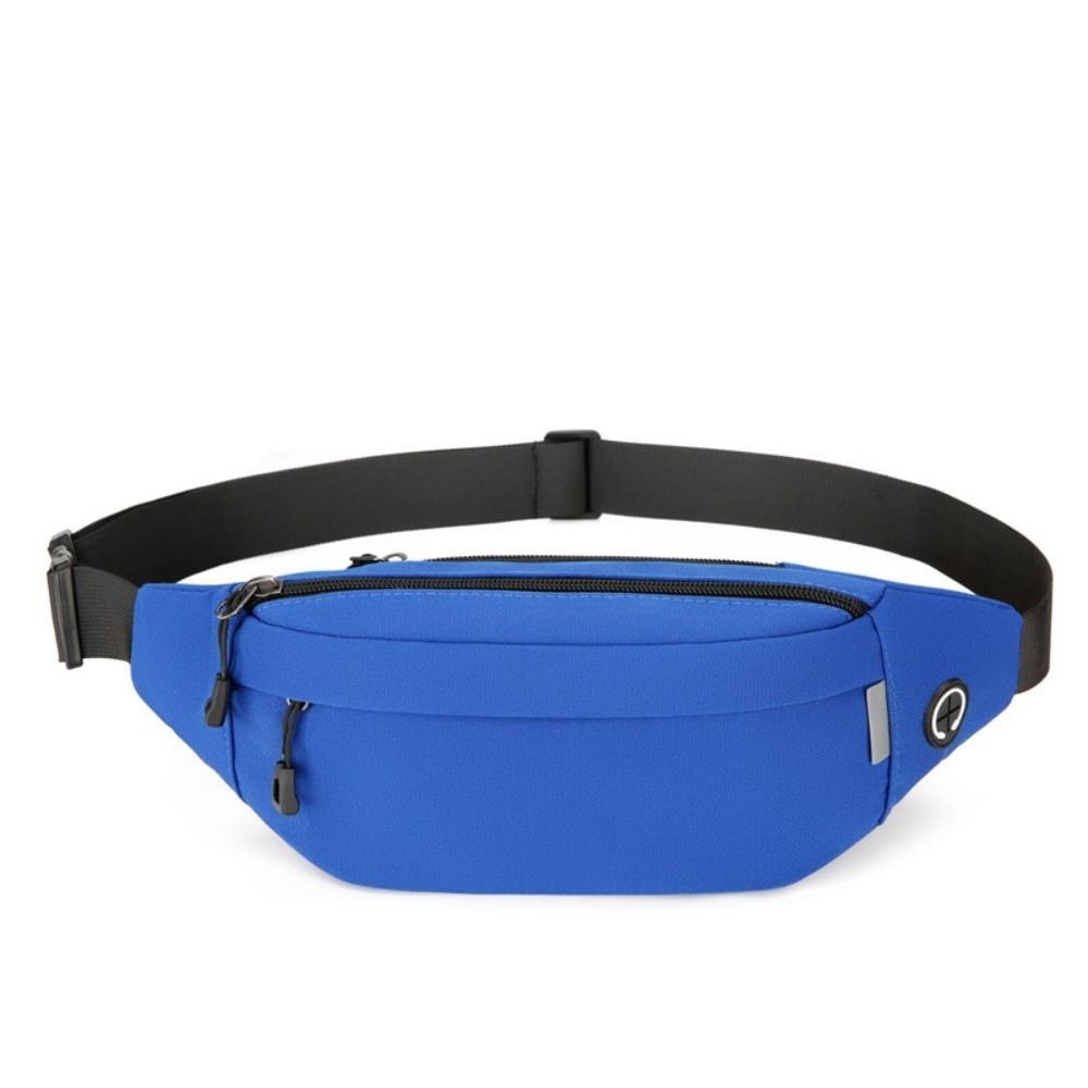 Waterproof Crossbody Chest Bag with Headphone Jack Running Waist Bag Men Fanny Phone Pack Couple
