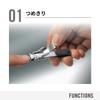 Victorinox Nail Clipper Black Compact Sharp Swiss Made Stainless Steel Lanyard Hole Domestic
