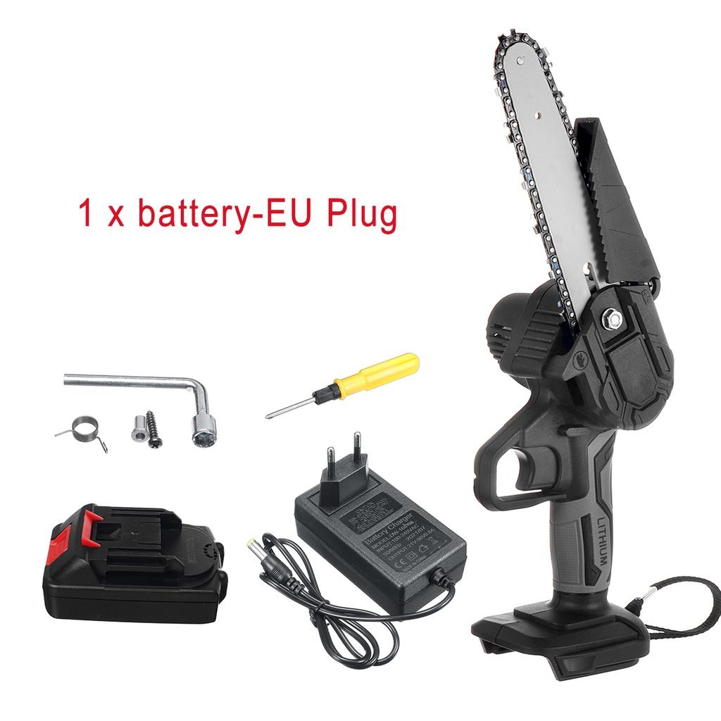 Мини-электрическая пила, бензопила для обрезки деревьев, 6 дюймов, 3000 Вт, портативная пила для обрезки ветвей, садовый инструмент для обрезки деревьев, деревообрабатывающий резак