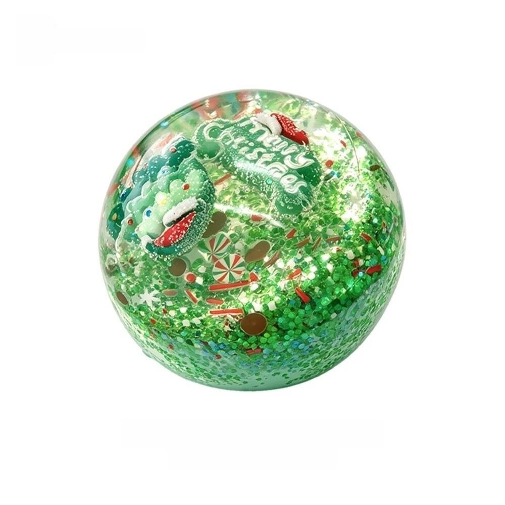 Santa Decor Christmas Squishy Squeeze Ball Transparent Slow Rebound Toy Party Favor