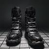Мужские высокие автомобильные ботинки большого размера Мотоциклетные ботинки
