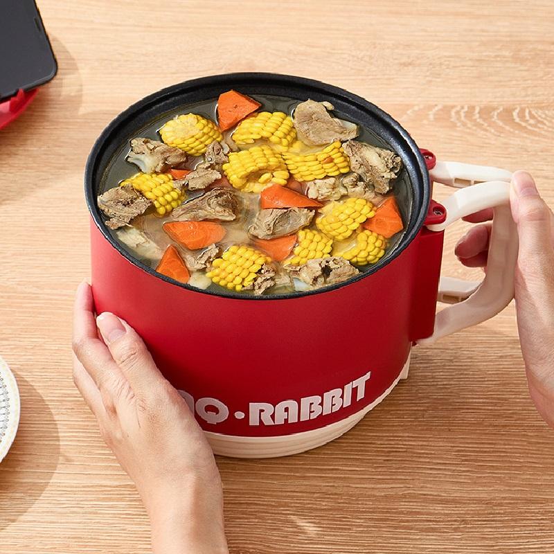 Портативный электрический горшок для готовки, Мини-электрокастрюля, Мультиварка для лапши быстрого приготовления, Универсальный электрический горячий горшок