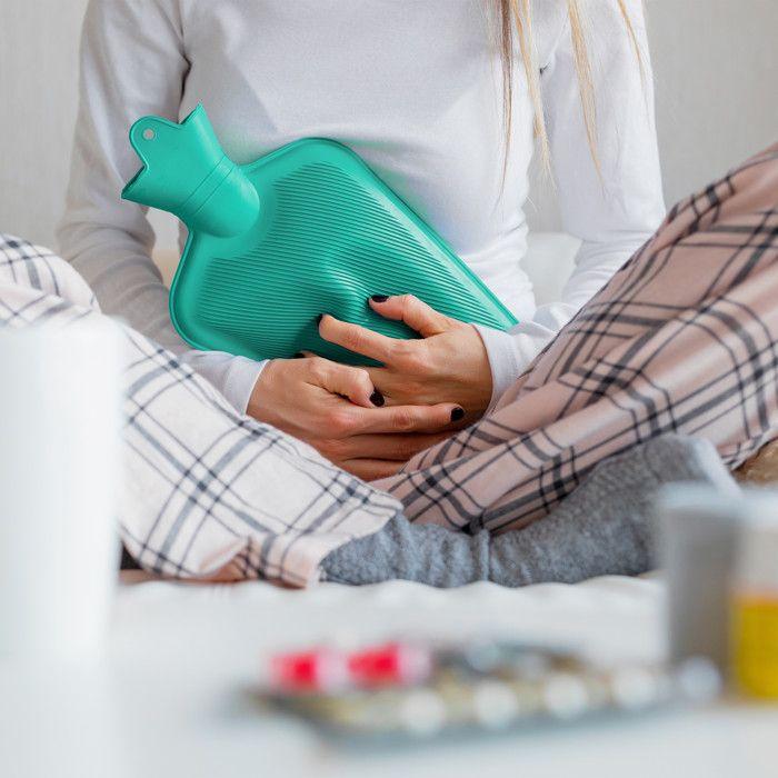 Relaxdays Bouillotte, Sans Housse, Durable, Sûr, 2 Litres, Pour Le Lit, Caoutchouc Inodore, Eau Chaude, Turquoise