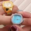 Punk Rings Jewelry Clock Vintage Finger Watch Ring Hip Hop Roman Quartz Watch  Women