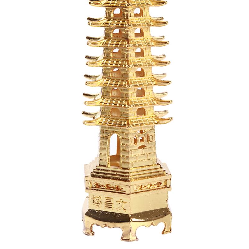 Цинковый сплав Фэн-шуй образовательная башня уровни пагода Вэнь Чан настольные украшения