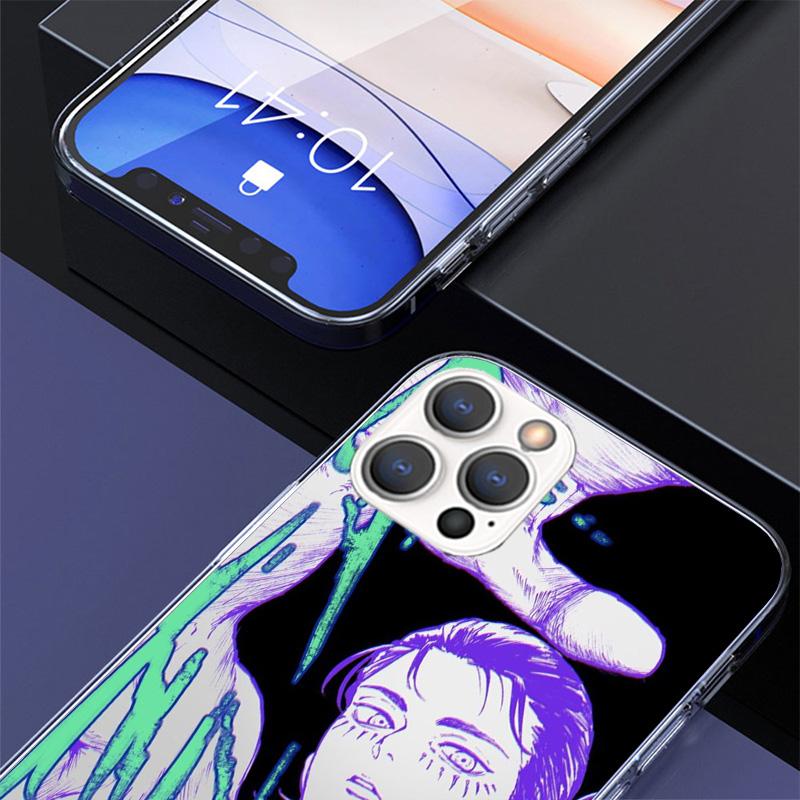 A-Attack on T-Titan Eren Yeager Phone Case For iPhone 17 Air 16 15 Pro Max 14 Plus 13 Mini 12 11 Cover 7 8 SE Silicone Shell Pri