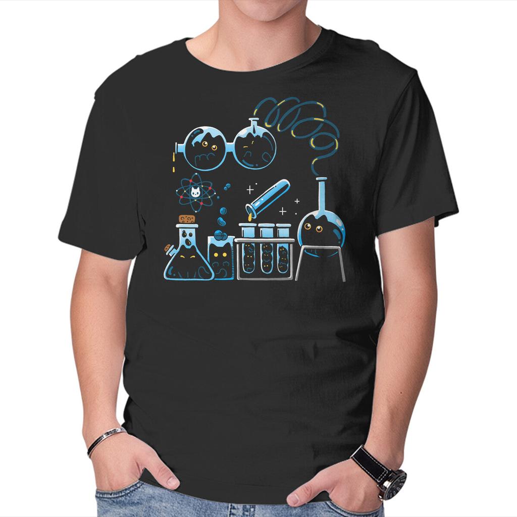 Unisex Crew Neck T-Shirt Chemical Kittens Graphic Short Sleeve Casual Tee