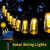 Solar LED Outdoor Camping Light String Tent Hanging Light Fence Decoration Hanging Light LED Retro Kerosene Lamp Courtyard Birthday Party Decoration
