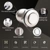 1/5pcs 12mm Momentary Push Button Switch Silver Shell with pre-Wiring  IP65 Waterproof Push Button Switch