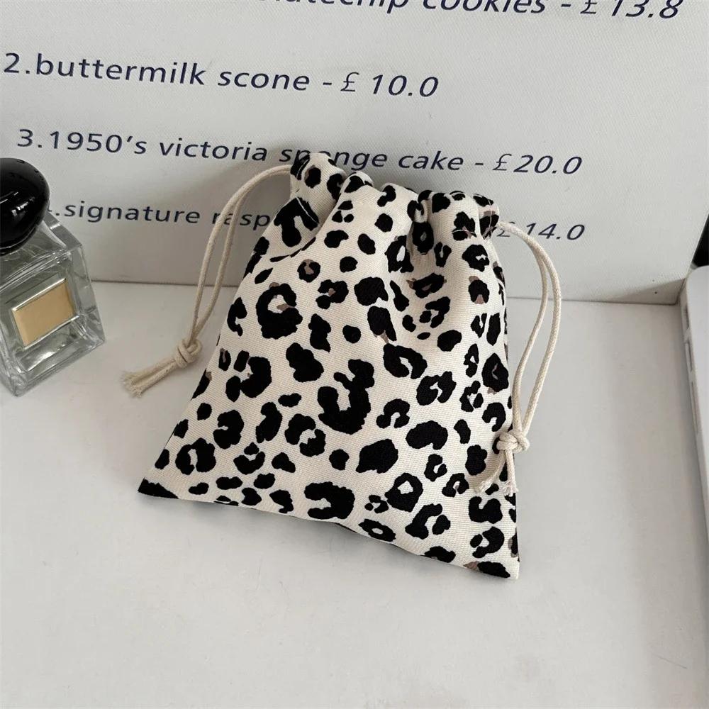 Милые мешочки на завязках с принтом бантиков Женская сумочка Кошелек для монет Кошелек для мелочи Сумка для хранения ключей, помады Мешочек для защиты украшений Упаковочный мешочек