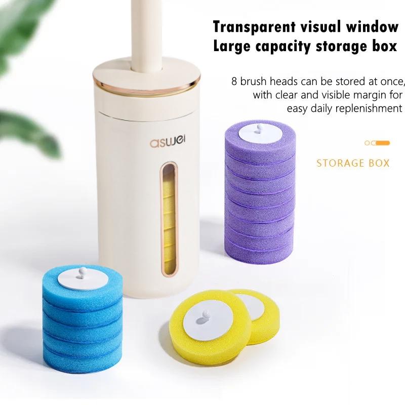 Одноразовый туалетный ершик настенный очиститель для унитаза сменная головка чистящий инструмент туалетный ершик WC комплект аксессуары для ванной комнаты